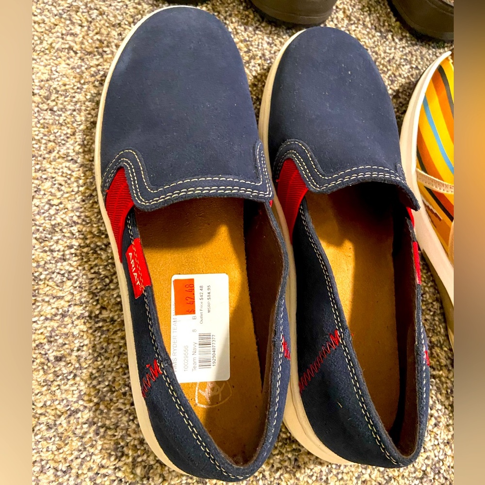 Ariat Women’s Navy and Red Loafer